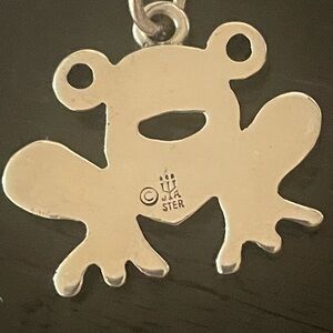 James Avery Silver Frog Pendant